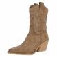 Damen Western- & Bikerboots - khakipu