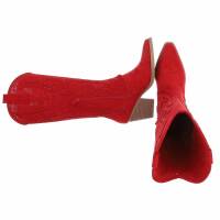 Damen Western- & Bikerboots - redsuede