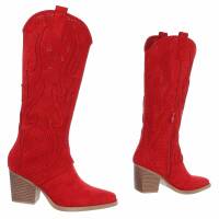 Damen Western- & Bikerboots - redsuede
