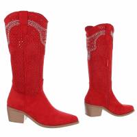 Damen Western- & Bikerboots - redsuede