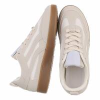Damen Low-Sneakers - beige