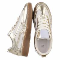Damen Low-Sneakers - gold