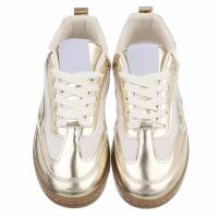 Damen Low-Sneakers - gold