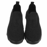 Damen Low-Sneakers - allblack