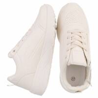 Damen Low-Sneakers - beige