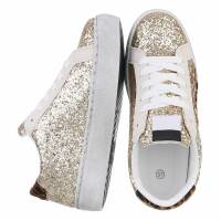 Damen Low-Sneakers - gold