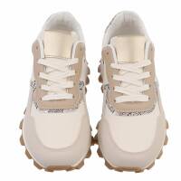 Damen Low-Sneakers - beige