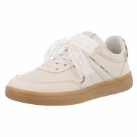 Damen Low-Sneakers - beige