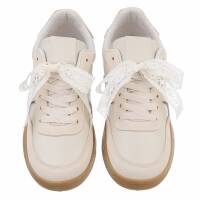 Damen Low-Sneakers - beige