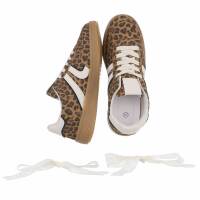 Damen Low-Sneakers - leopard