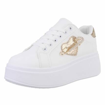 Damen Low-Sneakers - gold