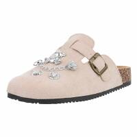 Damen Pantoletten - beige