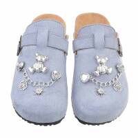 Damen Pantoletten - blue