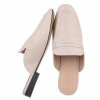 Damen Pantoletten - beige