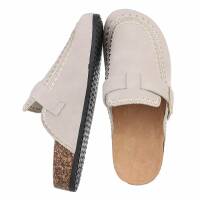 Damen Pantoletten - beige