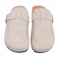 Damen Pantoletten - beige