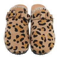 Damen Pantoletten - leopard
