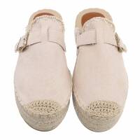 Damen Pantoletten - beige