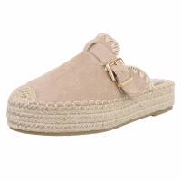 Damen Pantoletten - khaki