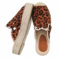 Damen Pantoletten - leopard