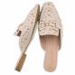 Damen Pantoletten - beige
