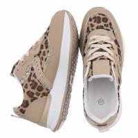 Damen Low-Sneakers - leopard