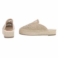 Damen Pantoletten - khaki