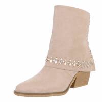 Damen Western- & Bikerboots - beige