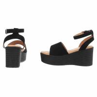 Damen Keilsandaletten - black