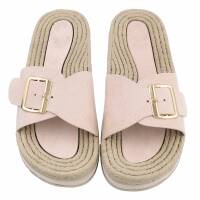 Damen Pantoletten - beige