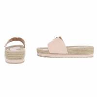 Damen Pantoletten - beige