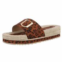 Damen Pantoletten - leopard