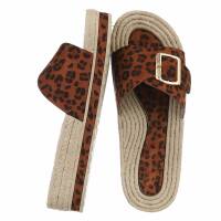 Damen Pantoletten - leopard