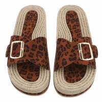 Damen Pantoletten - leopard