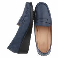 Damen Mokassins - blue