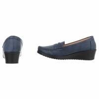 Damen Mokassins - blue