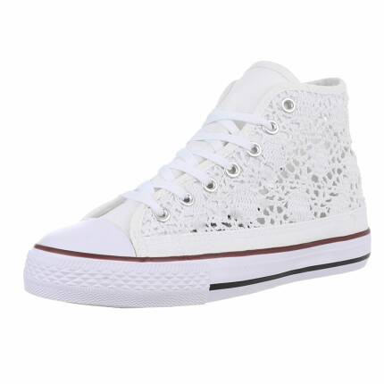 Damen High-Sneakers - blanco