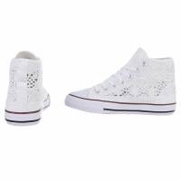 Damen High-Sneakers - blanco