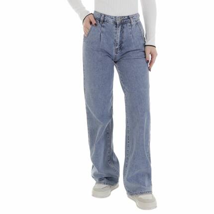Damen High Waist Jeans von Laulia - blue
