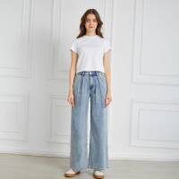 Damen High Waist Jeans von Laulia - blue