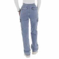 Damen High Waist Jeans von Laulia - blue