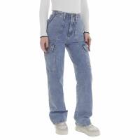 Damen High Waist Jeans von Laulia - blue