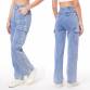 Damen High Waist Jeans von Laulia - blue