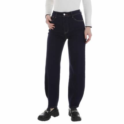 Damen High Waist Jeans von Laulia - DK.blue