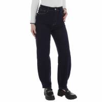 Damen High Waist Jeans von Laulia - DK.blue