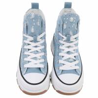 Damen High-Sneakers - ltblue
