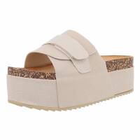Damen Keilsandaletten - beige