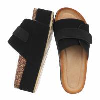 Damen Keilsandaletten - black