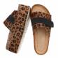 Damen Keilsandaletten - leopard