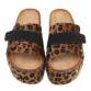 Damen Keilsandaletten - leopard